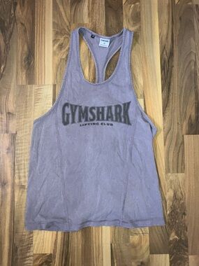 Gymshark logo lifting club Racerback gray tank top men’s Sz XS